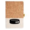Cork And Heathered Fabric Hardcover Journal 5.5" X 8.25" Thumbnail