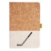 Cork And Heathered Fabric Hardcover Journal 5.5" X 8.25" Thumbnail