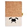 Cork And Heathered Fabric Hardcover Journal 5.5" X 8.25" Thumbnail