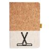 Cork And Heathered Fabric Hardcover Journal 5.5" X 8.25" Thumbnail