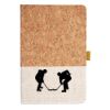 Cork And Heathered Fabric Hardcover Journal 5.5" X 8.25" Thumbnail