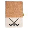 Cork And Heathered Fabric Hardcover Journal 5.5" X 8.25" Thumbnail