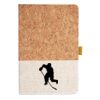 Cork And Heathered Fabric Hardcover Journal 5.5" X 8.25" Thumbnail
