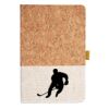 Cork And Heathered Fabric Hardcover Journal 5.5" X 8.25" Thumbnail