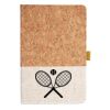 Cork And Heathered Fabric Hardcover Journal 5.5" X 8.25" Thumbnail