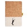 Cork And Heathered Fabric Hardcover Journal 5.5" X 8.25" Thumbnail
