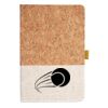 Cork And Heathered Fabric Hardcover Journal 5.5" X 8.25" Thumbnail
