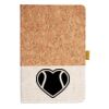 Cork And Heathered Fabric Hardcover Journal 5.5" X 8.25" Thumbnail