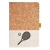 Cork And Heathered Fabric Hardcover Journal 5.5" X 8.25" Thumbnail