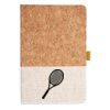 Cork And Heathered Fabric Hardcover Journal 5.5" X 8.25" Thumbnail