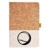 Cork And Heathered Fabric Hardcover Journal 5.5" X 8.25" Thumbnail