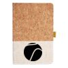 Cork And Heathered Fabric Hardcover Journal 5.5" X 8.25" Thumbnail