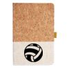 Cork And Heathered Fabric Hardcover Journal 5.5" X 8.25" Thumbnail