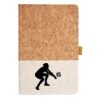 Cork And Heathered Fabric Hardcover Journal 5.5" X 8.25" Thumbnail