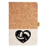 Cork And Heathered Fabric Hardcover Journal 5.5" X 8.25" Thumbnail