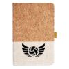 Cork And Heathered Fabric Hardcover Journal 5.5" X 8.25" Thumbnail