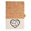 Cork And Heathered Fabric Hardcover Journal 5.5" X 8.25" Thumbnail