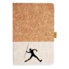 Cork And Heathered Fabric Hardcover Journal 5.5" X 8.25" Thumbnail