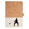 Cork And Heathered Fabric Hardcover Journal 5.5" X 8.25" Thumbnail