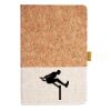 Cork And Heathered Fabric Hardcover Journal 5.5" X 8.25" Thumbnail