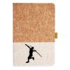 Cork And Heathered Fabric Hardcover Journal 5.5" X 8.25" Thumbnail