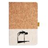 Cork And Heathered Fabric Hardcover Journal 5.5" X 8.25" Thumbnail