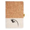 Cork And Heathered Fabric Hardcover Journal 5.5" X 8.25" Thumbnail