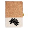 Cork And Heathered Fabric Hardcover Journal 5.5" X 8.25" Thumbnail
