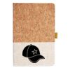 Cork And Heathered Fabric Hardcover Journal 5.5" X 8.25" Thumbnail