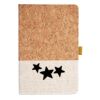 Cork And Heathered Fabric Hardcover Journal 5.5" X 8.25" Thumbnail