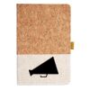 Cork And Heathered Fabric Hardcover Journal 5.5" X 8.25" Thumbnail