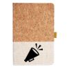 Cork And Heathered Fabric Hardcover Journal 5.5" X 8.25" Thumbnail