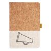 Cork And Heathered Fabric Hardcover Journal 5.5" X 8.25" Thumbnail
