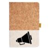 Cork And Heathered Fabric Hardcover Journal 5.5" X 8.25" Thumbnail