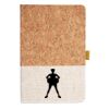 Cork And Heathered Fabric Hardcover Journal 5.5" X 8.25" Thumbnail