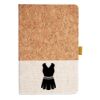 Cork And Heathered Fabric Hardcover Journal 5.5" X 8.25" Thumbnail