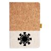 Cork And Heathered Fabric Hardcover Journal 5.5" X 8.25" Thumbnail