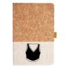 Cork And Heathered Fabric Hardcover Journal 5.5" X 8.25" Thumbnail