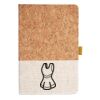 Cork And Heathered Fabric Hardcover Journal 5.5" X 8.25" Thumbnail
