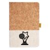 Cork And Heathered Fabric Hardcover Journal 5.5" X 8.25" Thumbnail