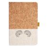 Cork And Heathered Fabric Hardcover Journal 5.5" X 8.25" Thumbnail