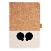 Cork And Heathered Fabric Hardcover Journal 5.5" X 8.25" Thumbnail