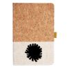 Cork And Heathered Fabric Hardcover Journal 5.5" X 8.25" Thumbnail