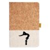 Cork And Heathered Fabric Hardcover Journal 5.5" X 8.25" Thumbnail