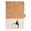 Cork And Heathered Fabric Hardcover Journal 5.5" X 8.25" Thumbnail