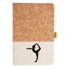 Cork And Heathered Fabric Hardcover Journal 5.5" X 8.25" Thumbnail