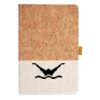Cork And Heathered Fabric Hardcover Journal 5.5" X 8.25" Thumbnail