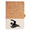 Cork And Heathered Fabric Hardcover Journal 5.5" X 8.25" Thumbnail