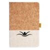 Cork And Heathered Fabric Hardcover Journal 5.5" X 8.25" Thumbnail
