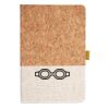 Cork And Heathered Fabric Hardcover Journal 5.5" X 8.25" Thumbnail